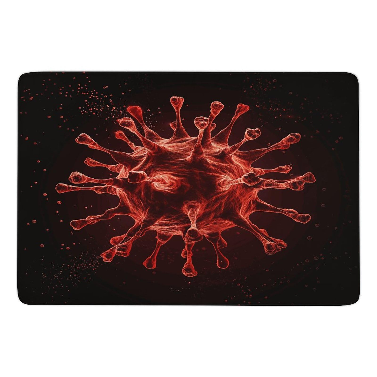 Tapis de sol en velours corail rouge pour salon élégant et terrasse couverte