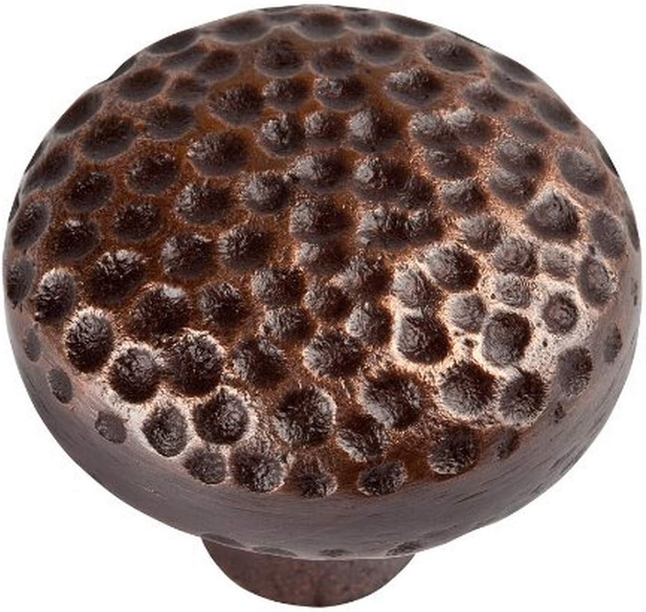The Copper Factory CF102AN Solid Cast Copper Large Round Knob, Antique Copper