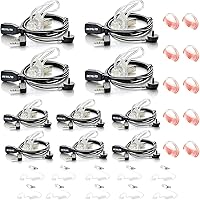 Vista 1 de Retevis Auricular de radio, tubo acústico adicional y auriculares de silicona suave (5 pares), para RT22 RT21 H777, compatible con radio