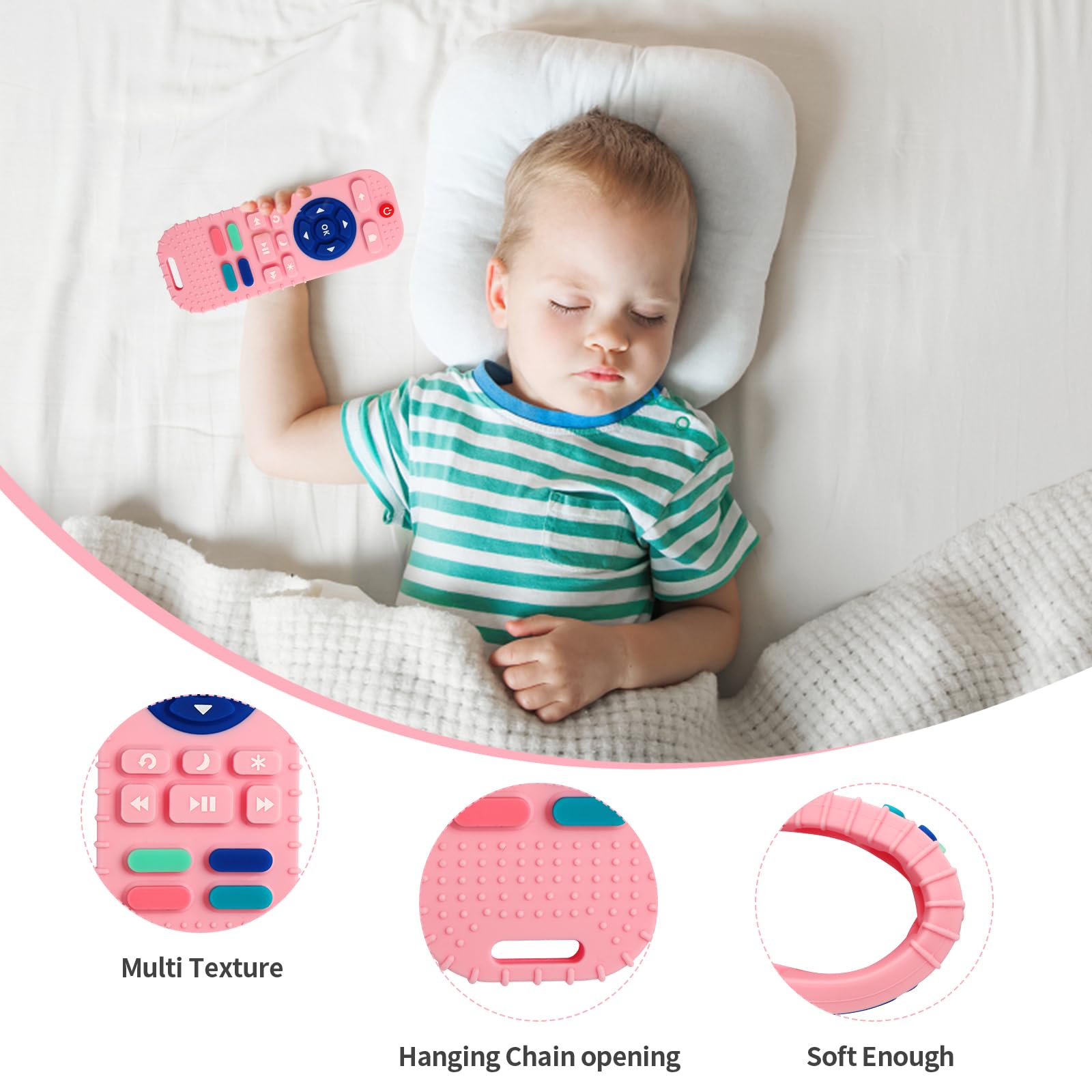 Silicone Teething Toys for Babies 0-6 Months, Teethers for Babies 6-12 Months - Image 2