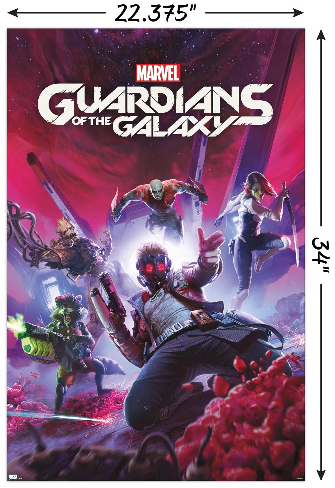 Amazon.com: Marvel's Guardians of the Galaxy Video Game - Key Art