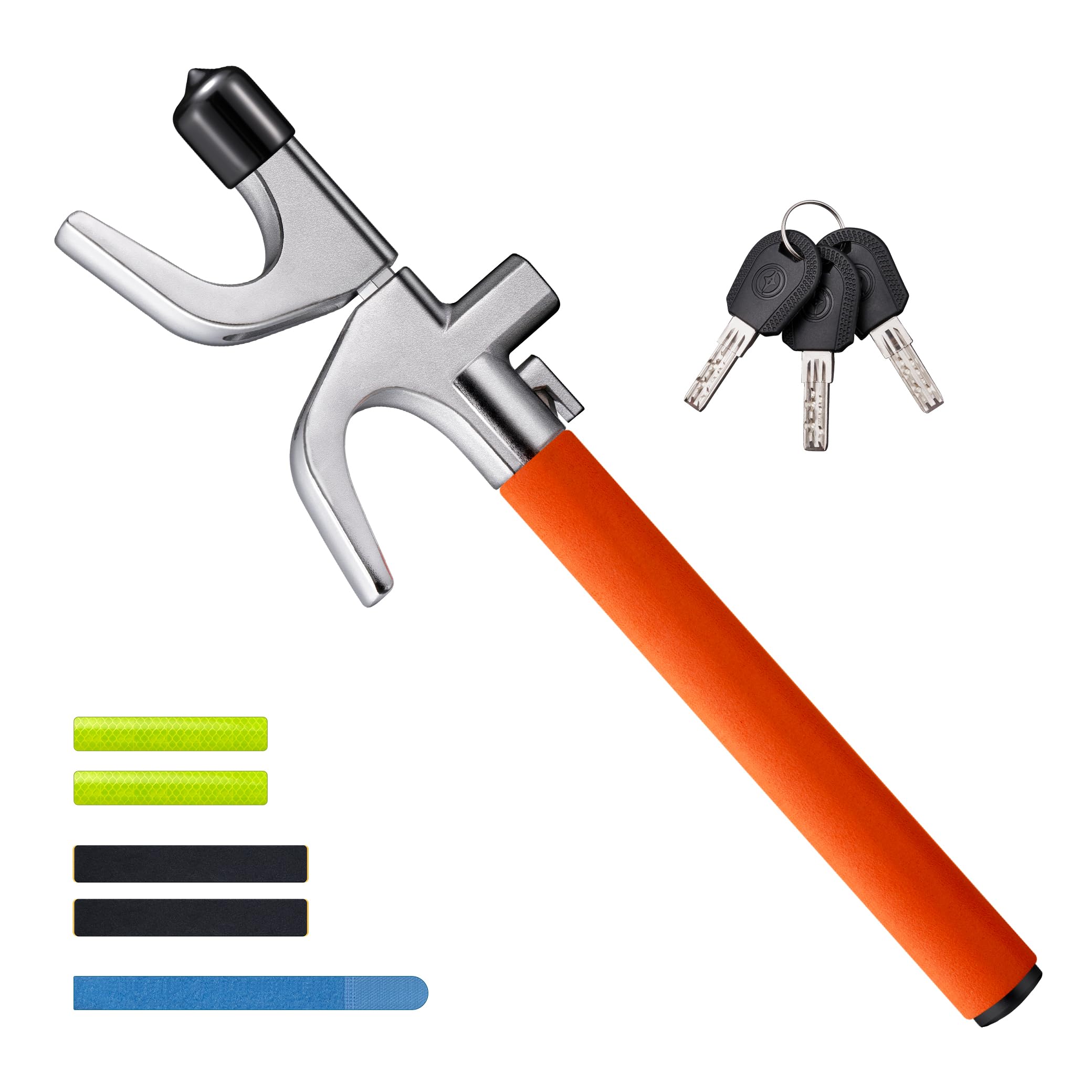 AstroAI Lenkradkralle, Lenkradschloss für Auto, Wegfahrsperre Auto, Einstellbare Diebstahlsicherung mit 3 Schlüsseln für Autos/SUV/LKW Universal