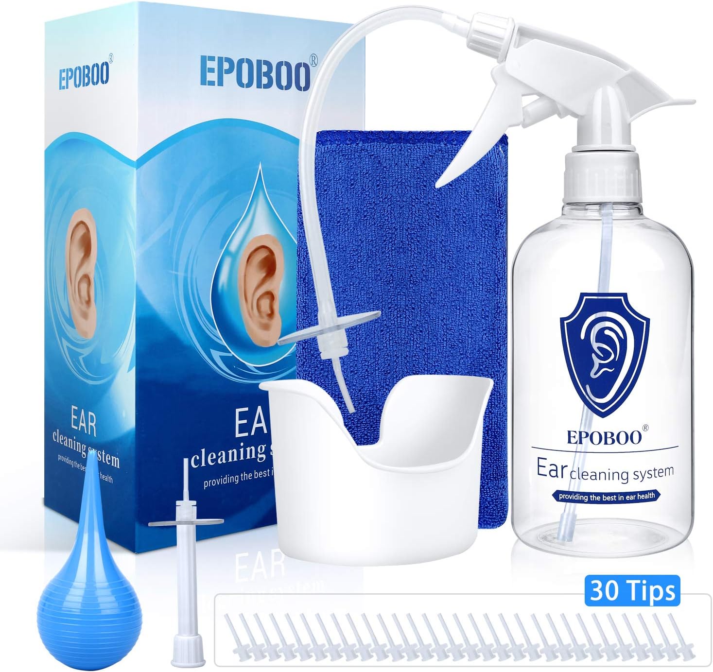 EPOBOO Ear Wax Removal Kit, Ear Cleaning Kit with 30 pcs