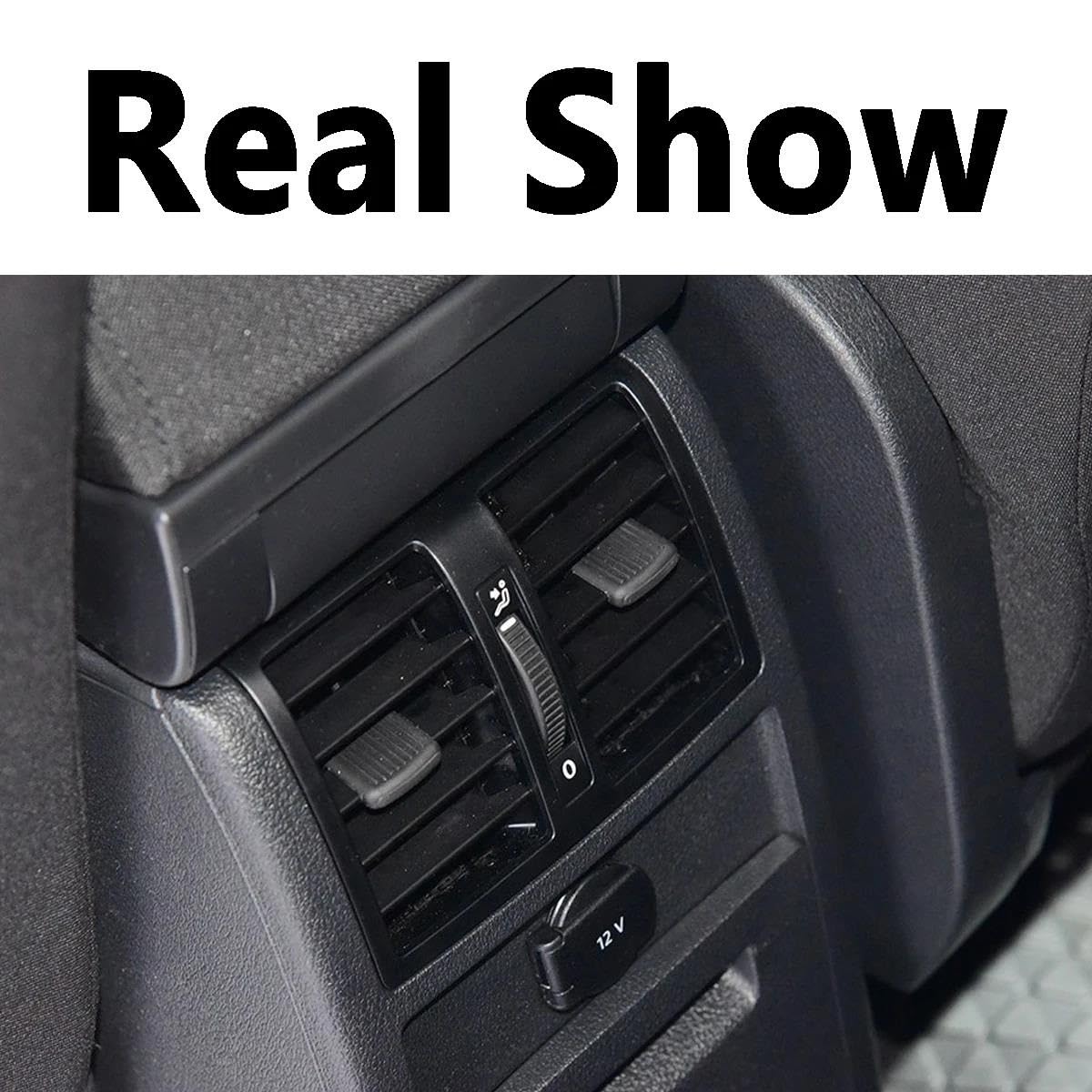 Per VW Per Touran 1T 1T1 1T2 1T3 Per Caddy 2003-2015 1T0819203 1T0819203A 1T0819203B 1TD819203 Nero Posteriore Aria Condizionata Griglia Ventilazione Bocchette Dell'Aria Condizionata Auto
