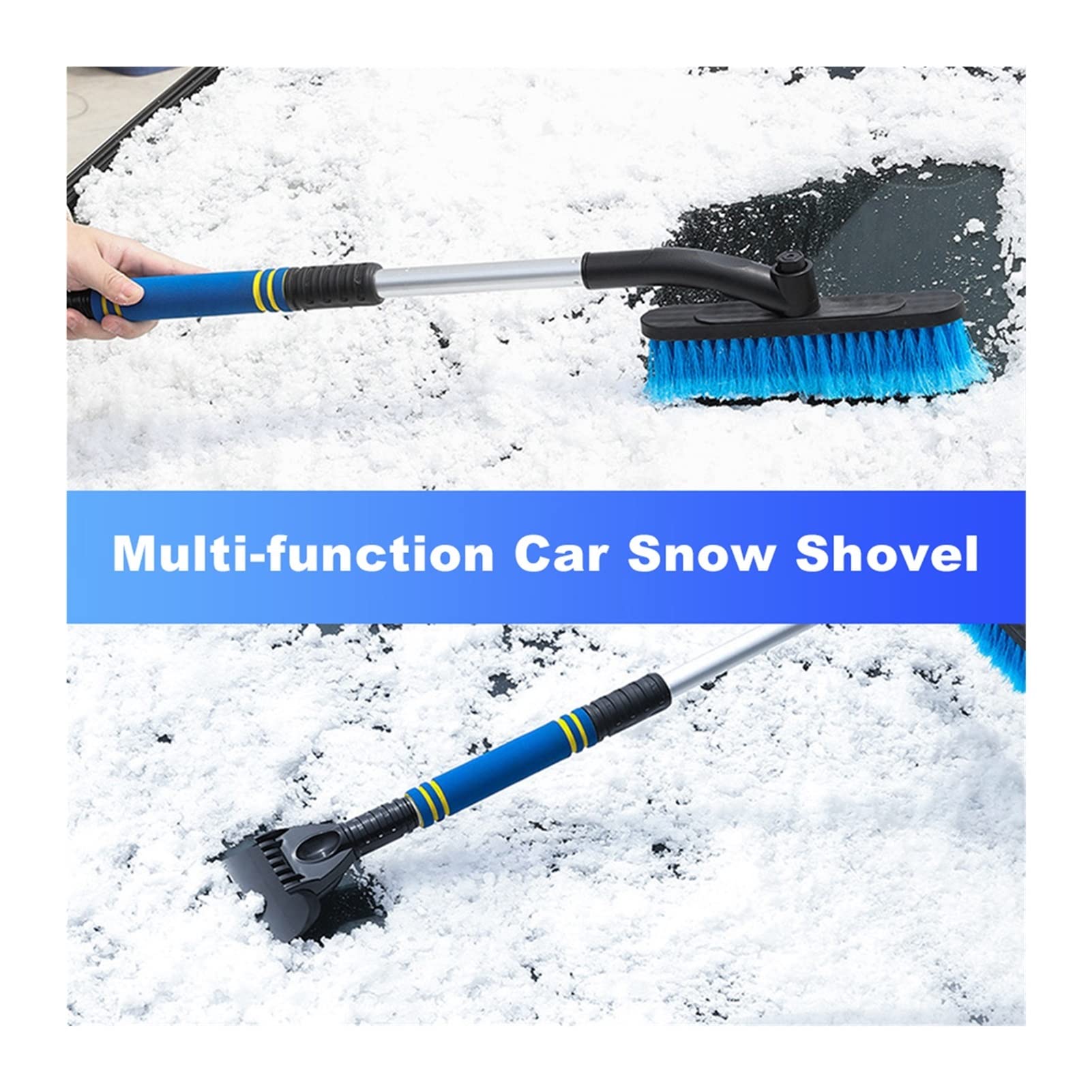 Bloques de Nieve Cepillo de Limpieza de Coches Raspador de Hielo Scovel de Nieve Pala de Nieve Polvo Quitar el Cepillo Auto Parabrisas Extensible Cepillo de Nieve Cepillo de Espuma Manija