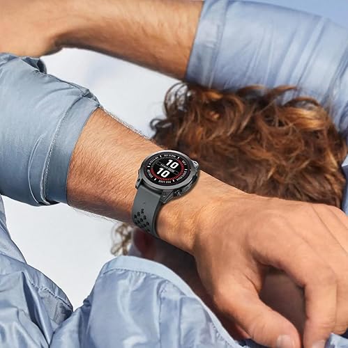 Miniatura 7 de ISABAKE Air-holes - Correa de silicona de ajuste rápido de 1.024 in para Garmin Fenix 7XFenix 6XFenix 6X ProFenix 5XFenix 5X PlusFenix 3, correa