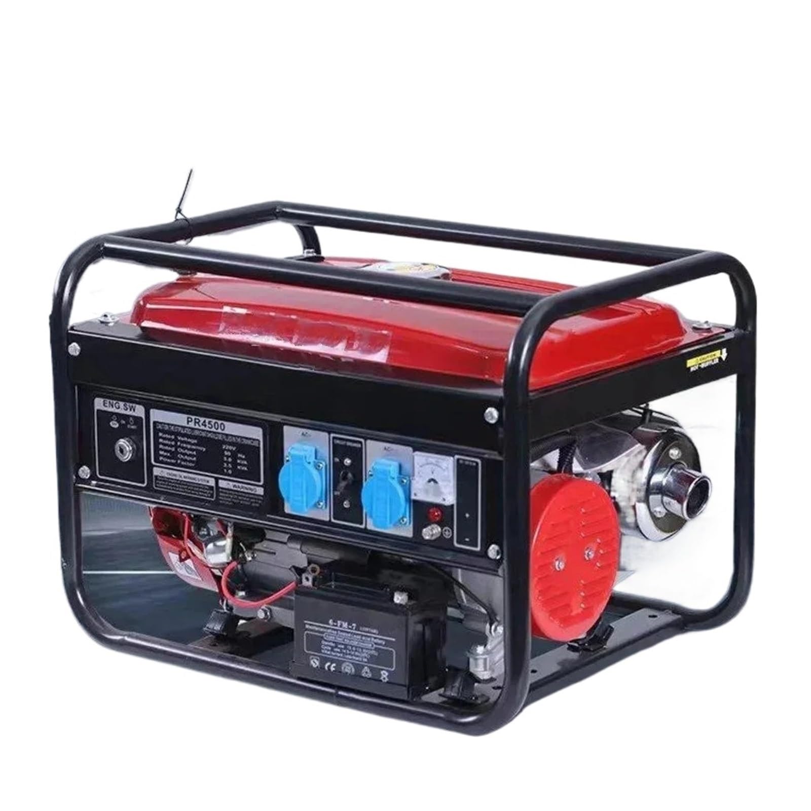 Generatore di avviamento elettrico portatile da esterno piccolo 110V 2.2KW 7HP | Pannello da campeggio doppia alimentazione senza pneumatici