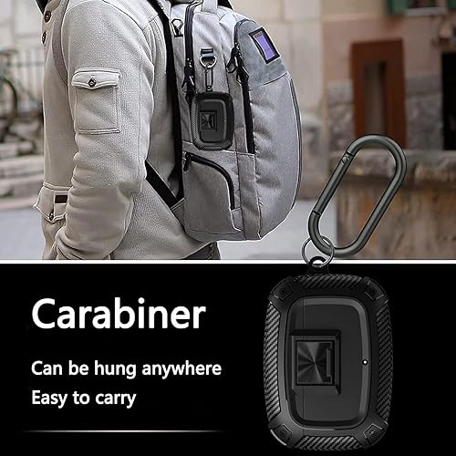 Miniatura 6 de JIML Bloqueo seguro mejorado Compatible con Beats Studio Buds (2021)  Beats Studio Buds+ (2023) Funda protectora militar de TPU que absorbe los