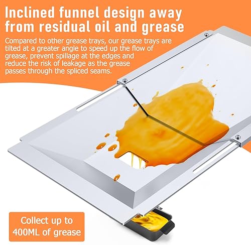 Miniatura 10 de Uniflasy Bandeja de grasa 99250 con bandeja de captura para Weber Spirit Serie E-310E-320SP-320 (2007-2012) Genesis Silver BC Genesis 100020003000