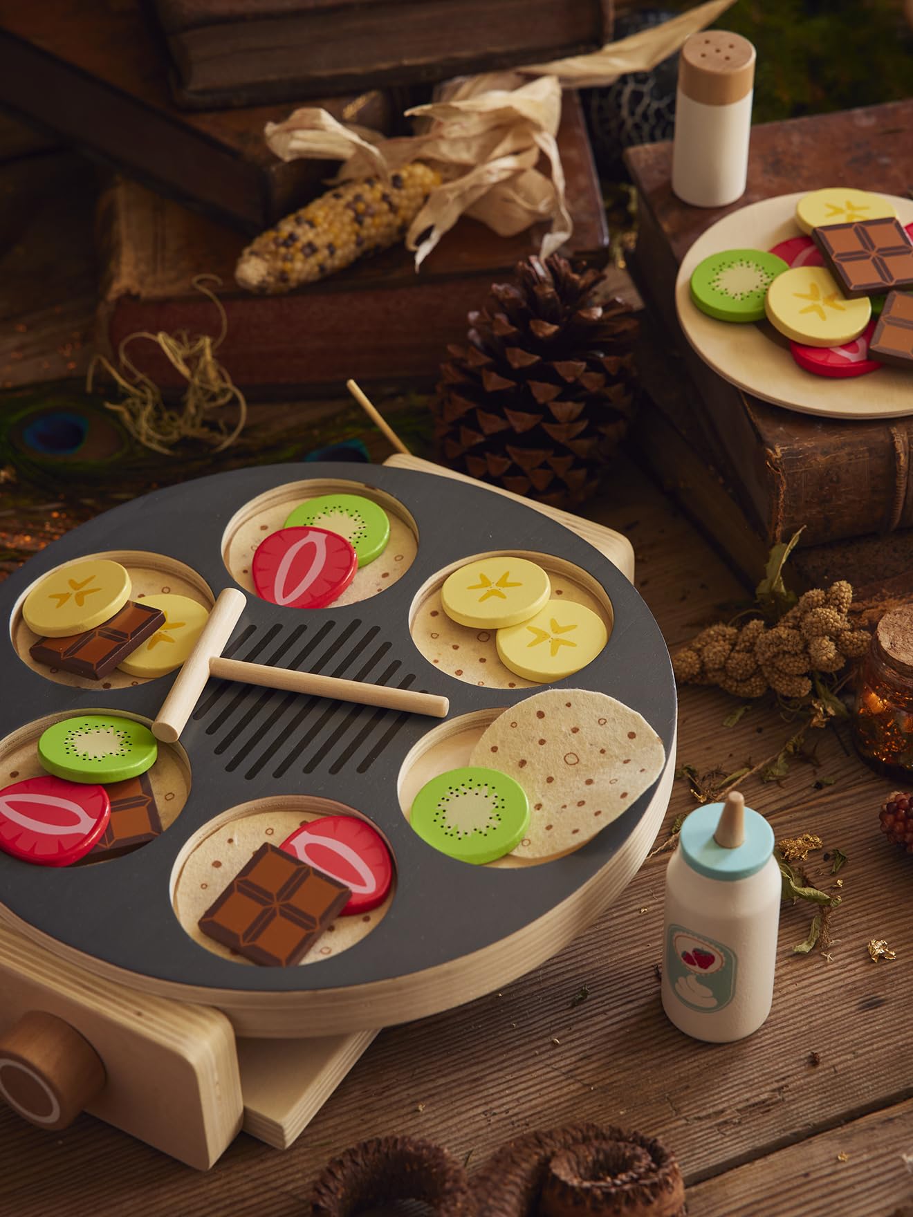 VERTBAUDET Jouet Enfant Crêpes Party en Bois FSC Gris TU