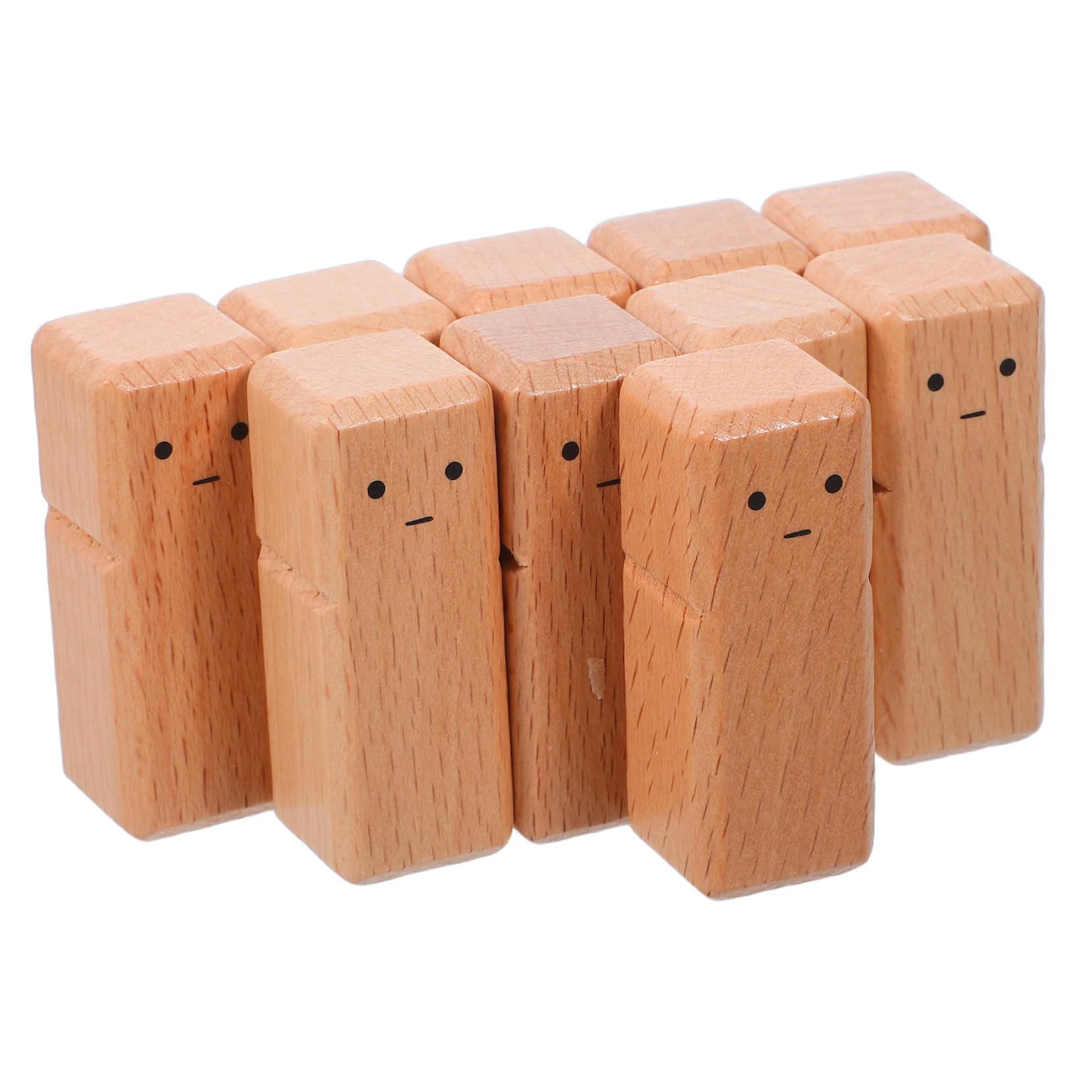 10 Piezas Figuras de Muñecos de Madera sin Pintar para Manualidades DIY con Textura Natural para Pintura Decoración y Actividades Infantiles Montessori