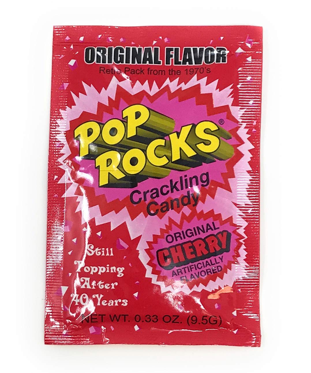 Pop Rocks Candy Variety 20 Pack 4 Flavor Assortment Strawberry, Cherry, Watermelon, Grape
