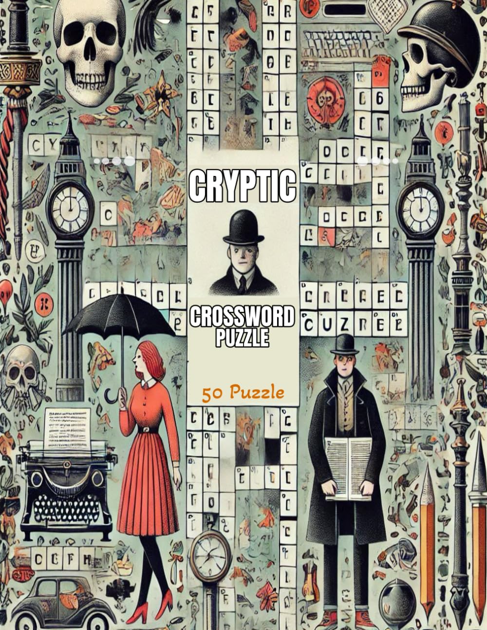 Cryptic Crossword Puzzle: World-Famous Cryptic Crosswords With Solution Best Gift For All Puzzles Lovers.