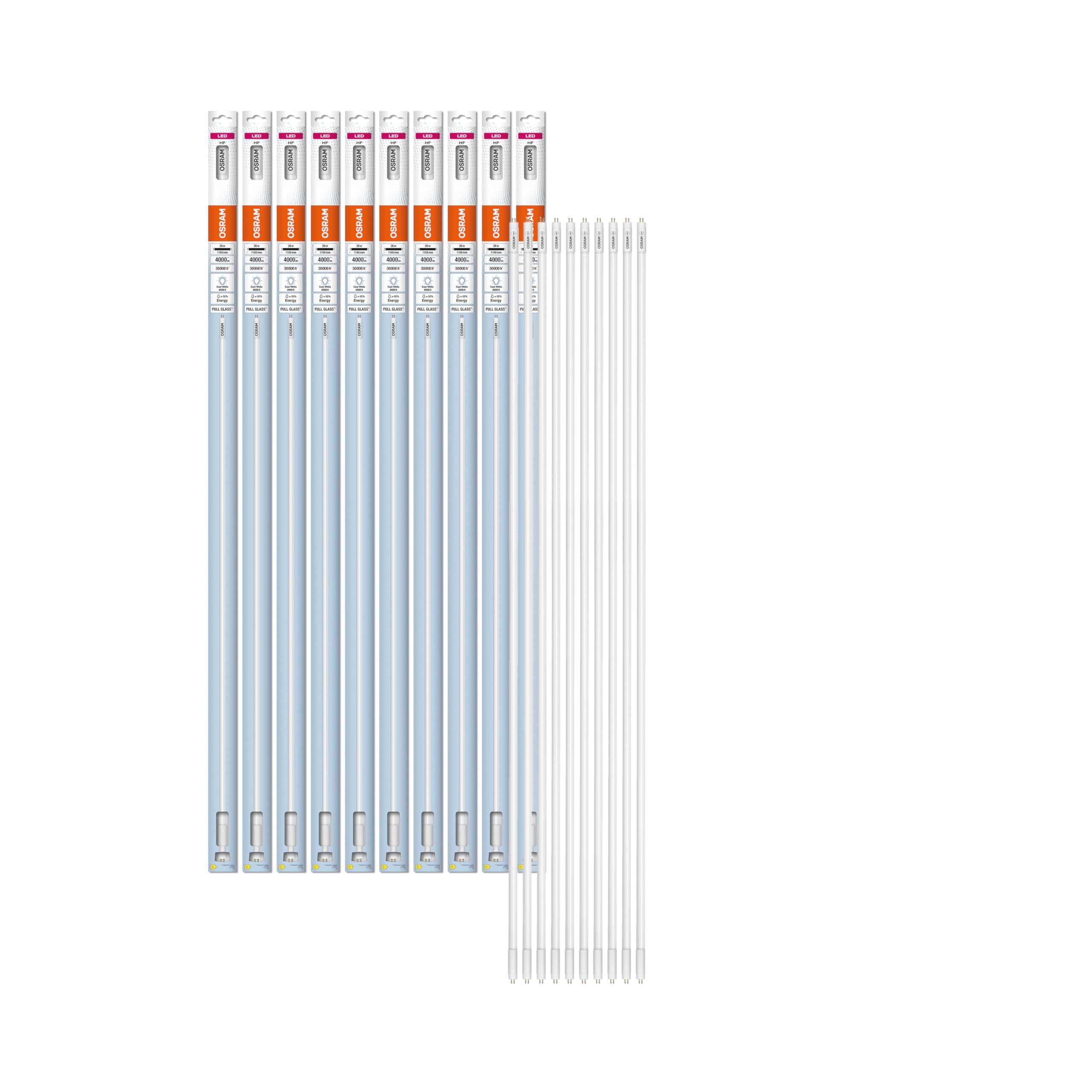 Osram LED T5 HF HO54 1149 mm, tube LED linéaire, 26W, 4000lm, 4000K, lumière blanche froide, remplacement LED pour les tubes d'éclairage T5 conventionnels avec socket G5, longue durée de vie