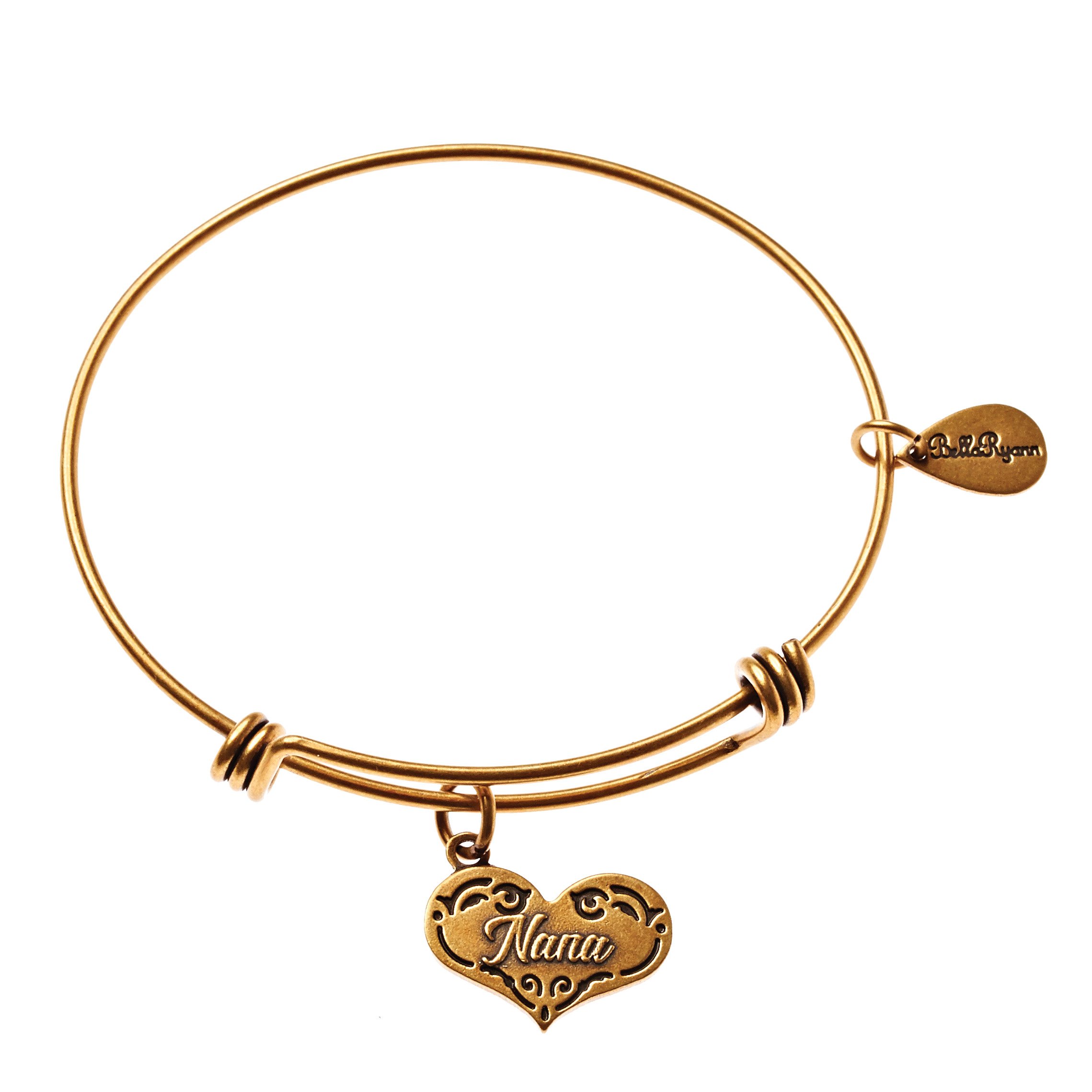 Nana Gold Charm Bangle Bracelet