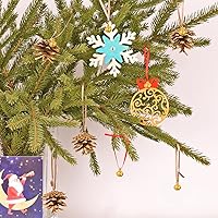 Vista 8 de Campanas doradas a granel para manualidades, cascabeles pequeños para envoltura de Navidad, coronas, fabricación de joyas y árbol de Navidad