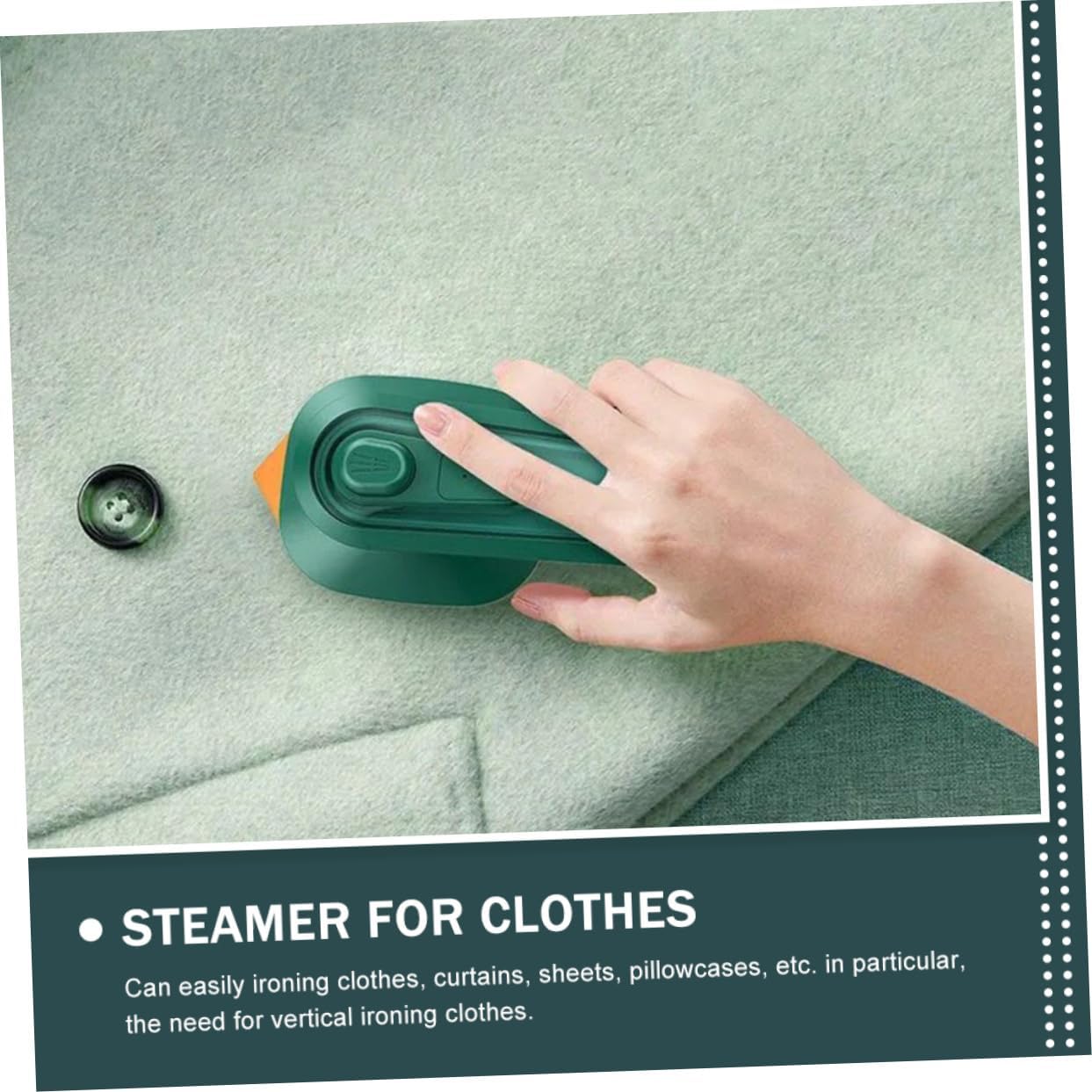 Mobestech Mini Handheld Steamer for Clothes Compact Ironing Machine Steam Function Garment Steamer for Home and Travel US Plug