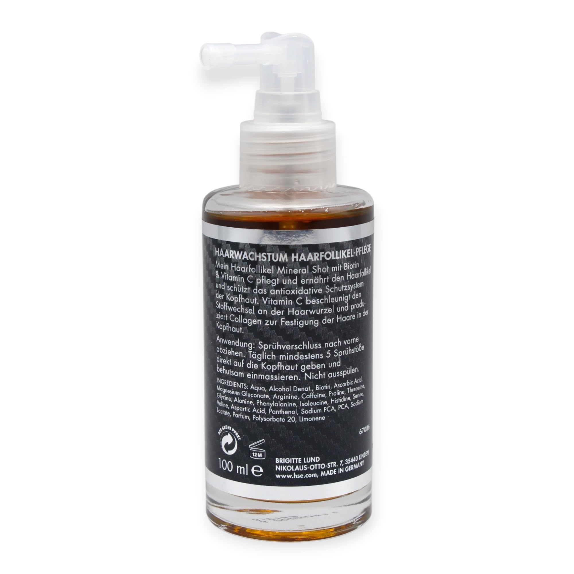 Brigitte Lund Haarfollikel Mineral Shot mit Biotin & Vitamin C 100ml I 11 Aminosäuren