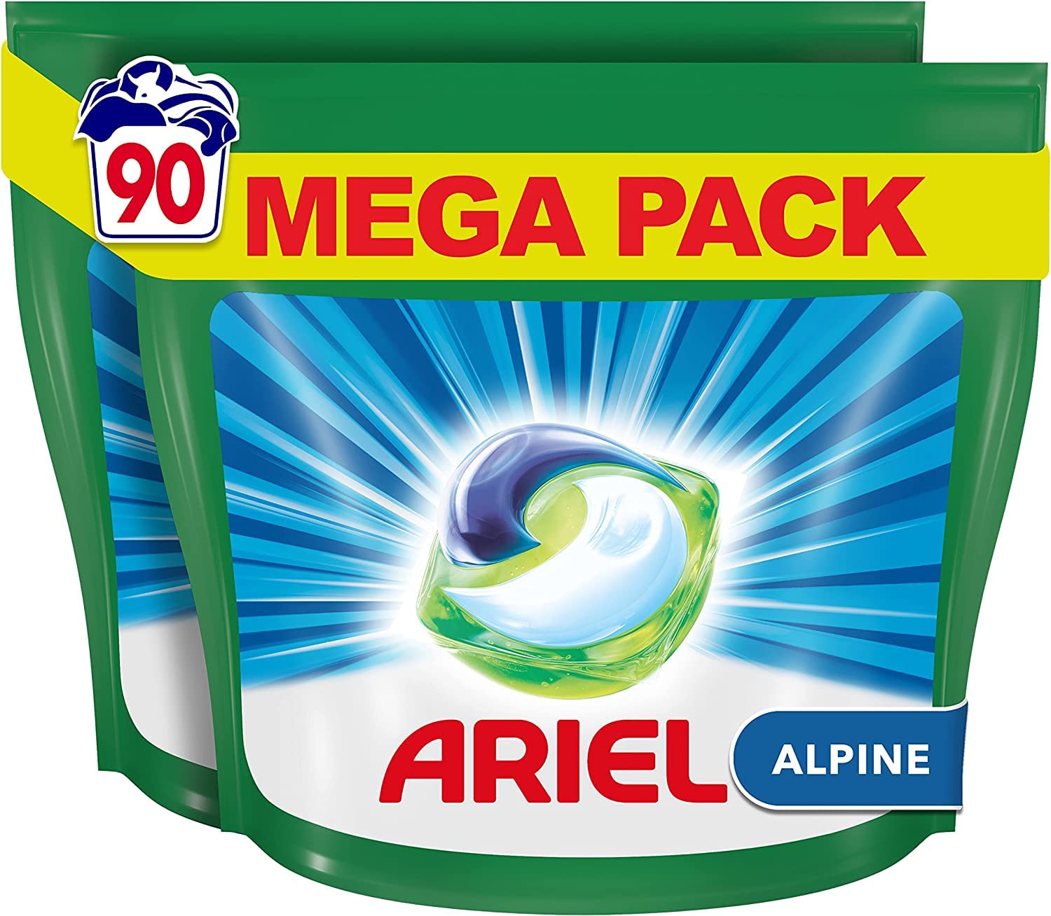 Ariel Todo En Uno PODS, Cápsulas De Detergente Líquido 90 Lavados