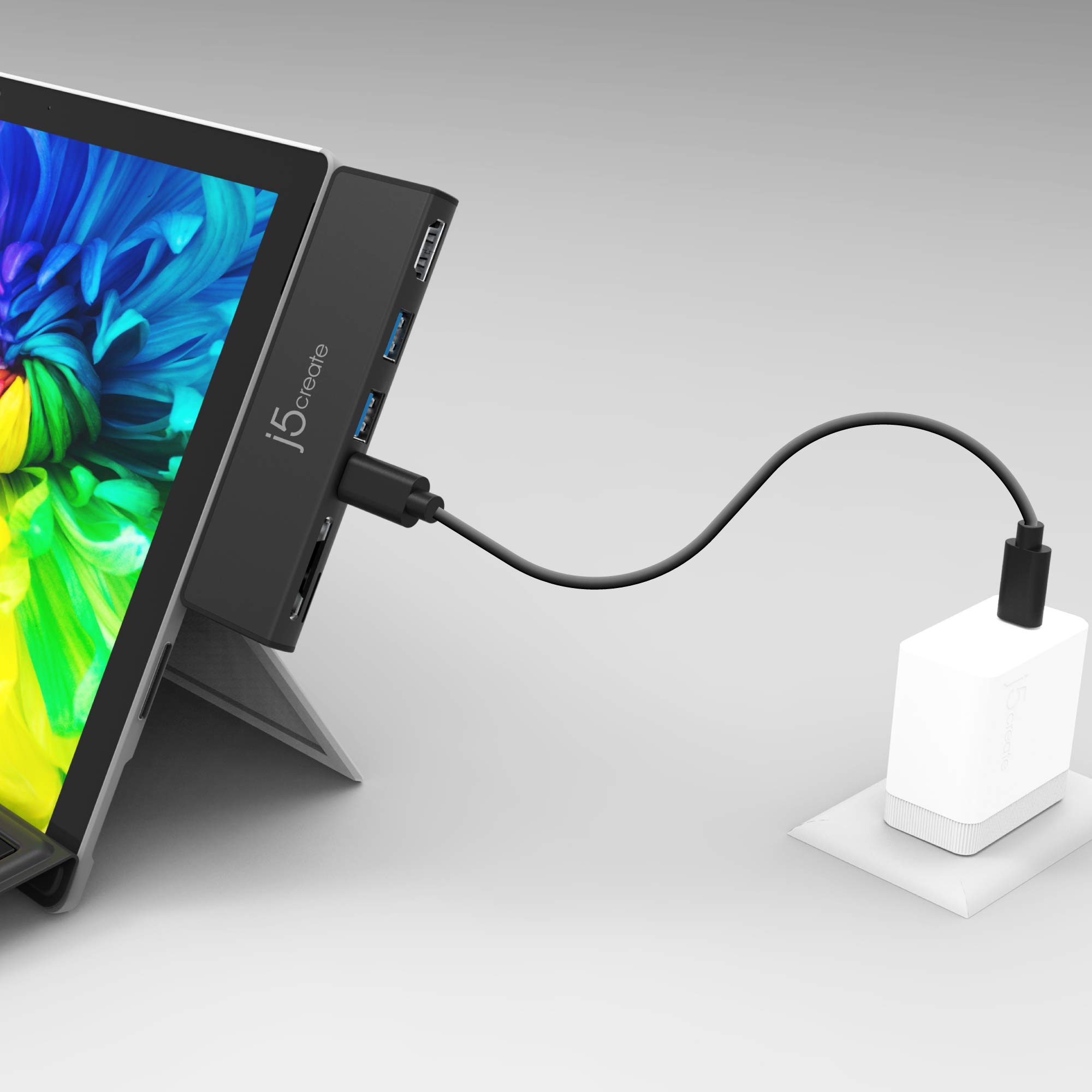Amazon.com: j5create Surface Pro 7 Ultradrive mini Dock, 6-in-2