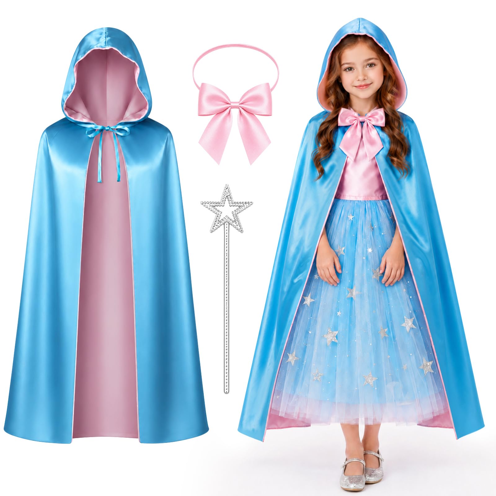 Aomig Fairy Godmother Costume Fairy Princess Costume Fairy Cloak Costume