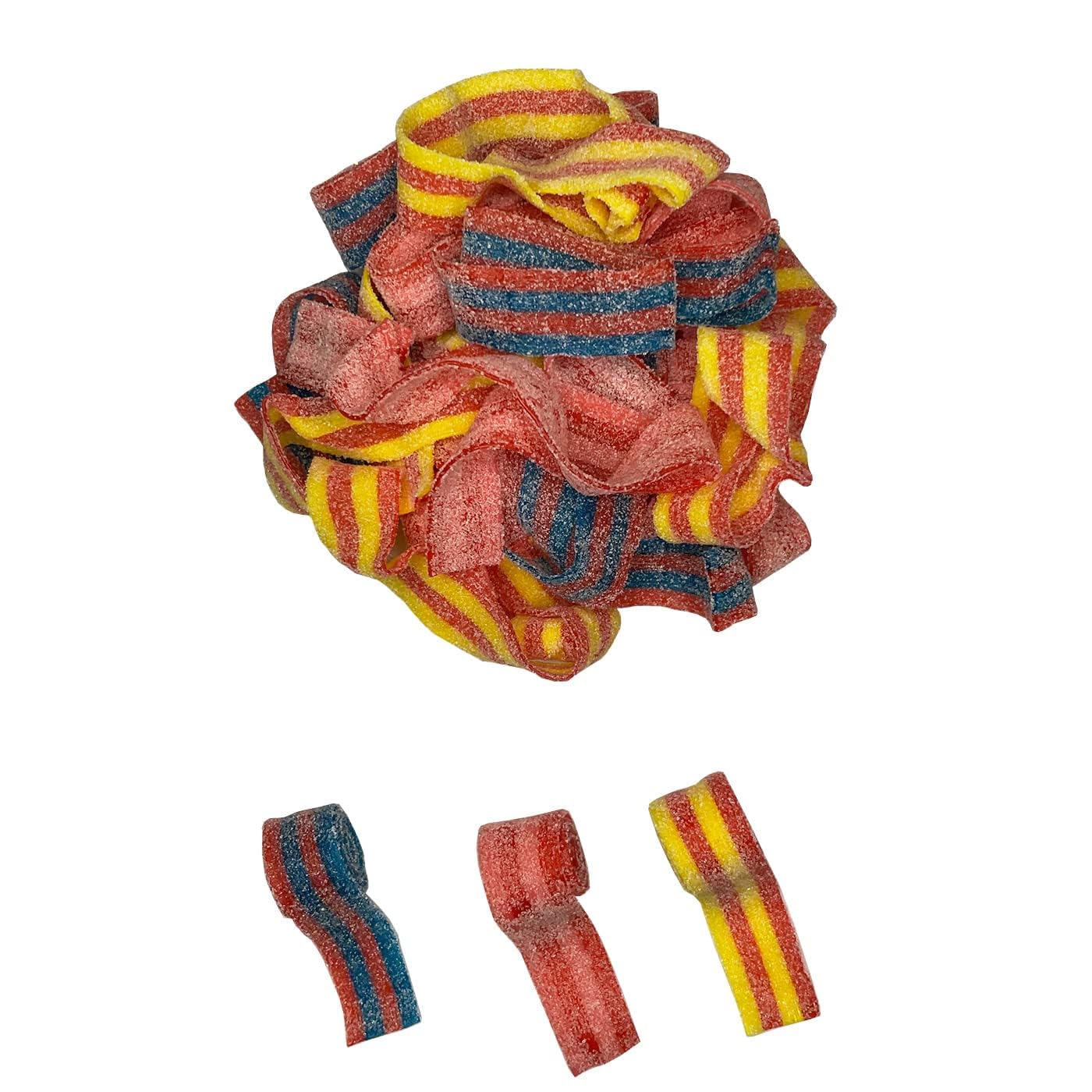 Smarty Stop Sour Every Flavor Mixed Gummy Belts Candy 1 Pound (Mixed Berries and Banana)