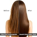 Makemeebold Hair Straightener for Women | Frizz Free Hair Straightening Brush | Ceramic Ionic Straightener Comb | PTC 30-Sec Heat-Up | 2 Heat Settings gallery image