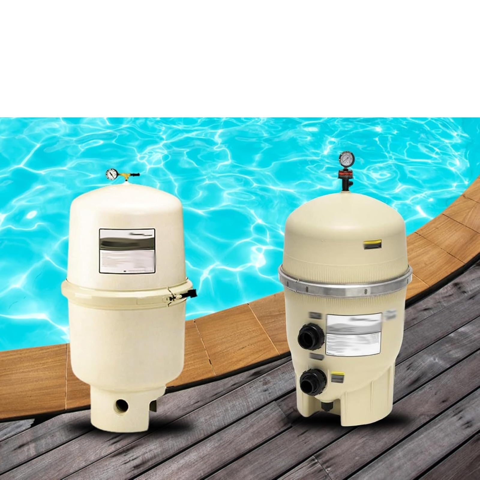 Manuelle Entlüftungsventile aus Messing mit Manometer für Poolfiltersysteme Schwimmbad-Wartungszubehör