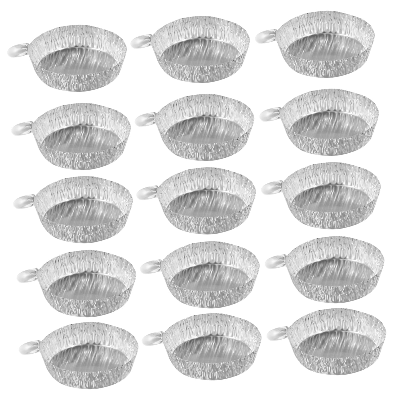 OUNONA 100pcs Liquid Weighing Pan Muffin Tray Double Foil Trays Labs Foil Weighing Plate Handle Foil Mixing Trays Tin Weight Laboratory Equipment Dry Powder Container Silver Aluminum Foil