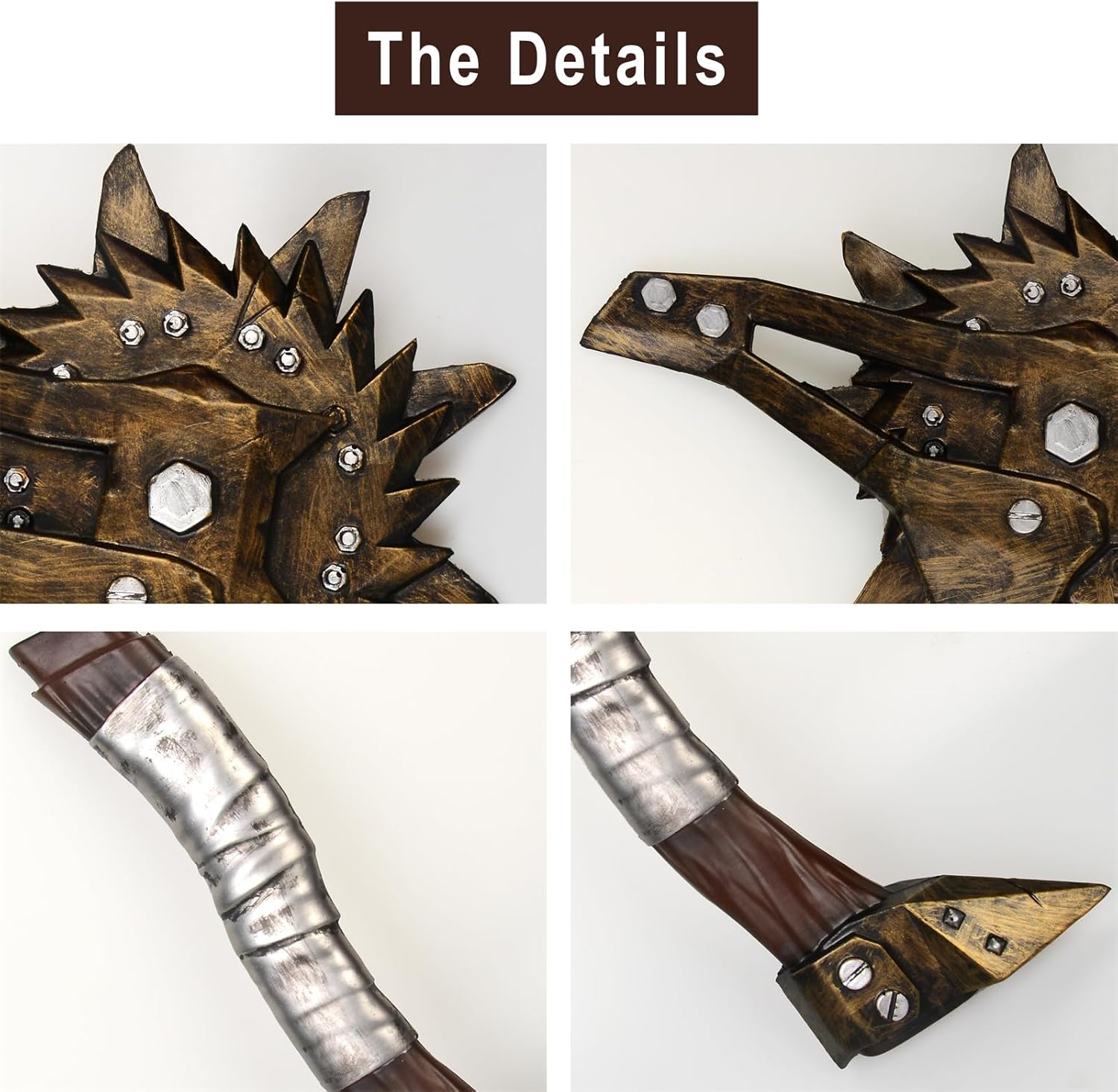 HOTTERCOS 24" Foam Viking Axe LARP Battle Axe Toy Movie Props Weapon for Cosplay Halloween