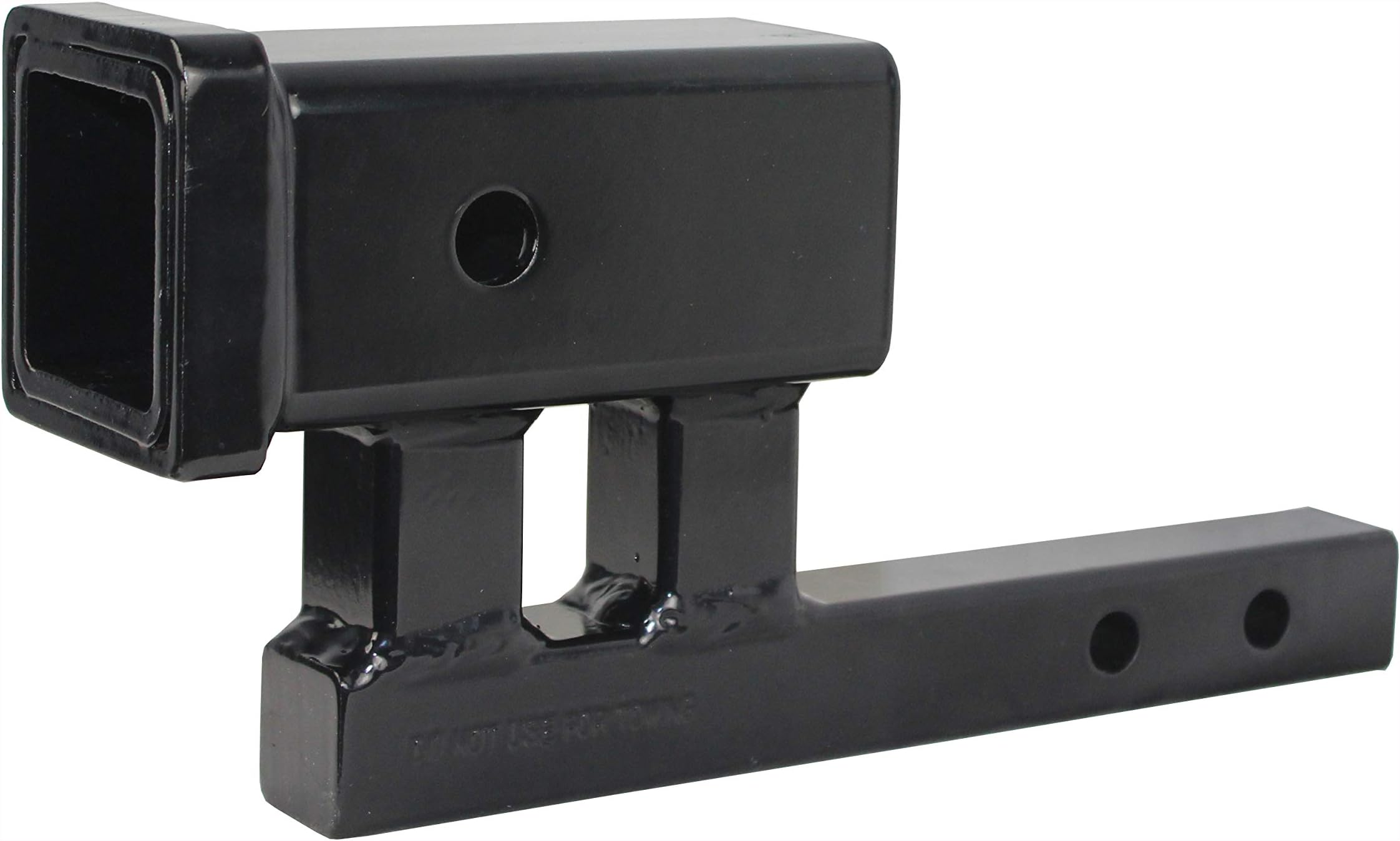 MaxxHaul 80875 1-1/4" to 2" Hitch Adapter With 4" Rise and 3-3/8" Drop - For Class I and Class II Receivers