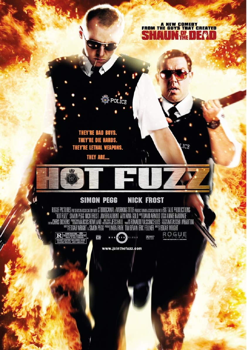 Printshop Hot Fuzz Movie Poster - A1 Or A2 (A2 (594Mm X 420Mm))
