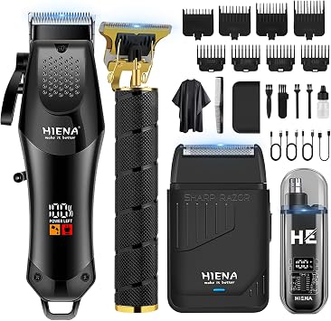 Hair Clippers for Men Professional, Barber Clippers and Trimmers Set, Cordless Hair Trimmer, Foil Shaver, Nose Hair Trimmer, Barber Kit, Haircut Kit
