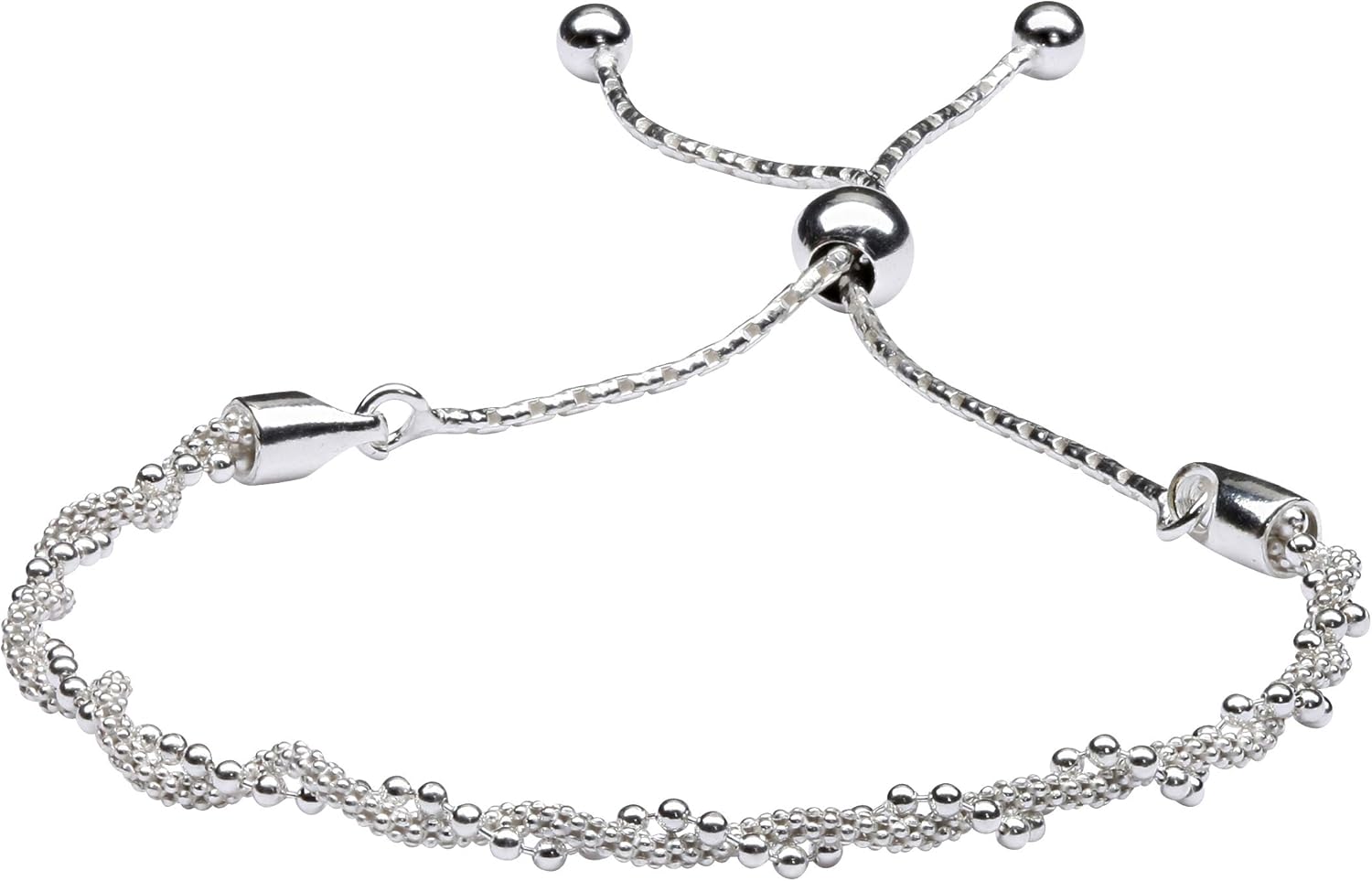 Cherished Moments 925 Sterling Silver and Gold Plated Adjustable Stackable Bolo Bracelets for Teens or Women, 6"- 9"
