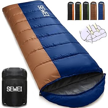 Amazon.co.jp: 寝袋 シュラフ SEWEI 封筒型 保温 耐寒【足元に二