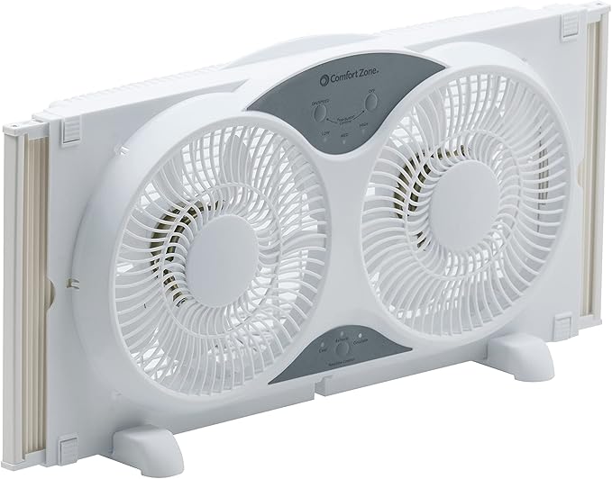 Comfort Zone Cz310R Twin Window Fan Amazon.co.uk DIY & Tools