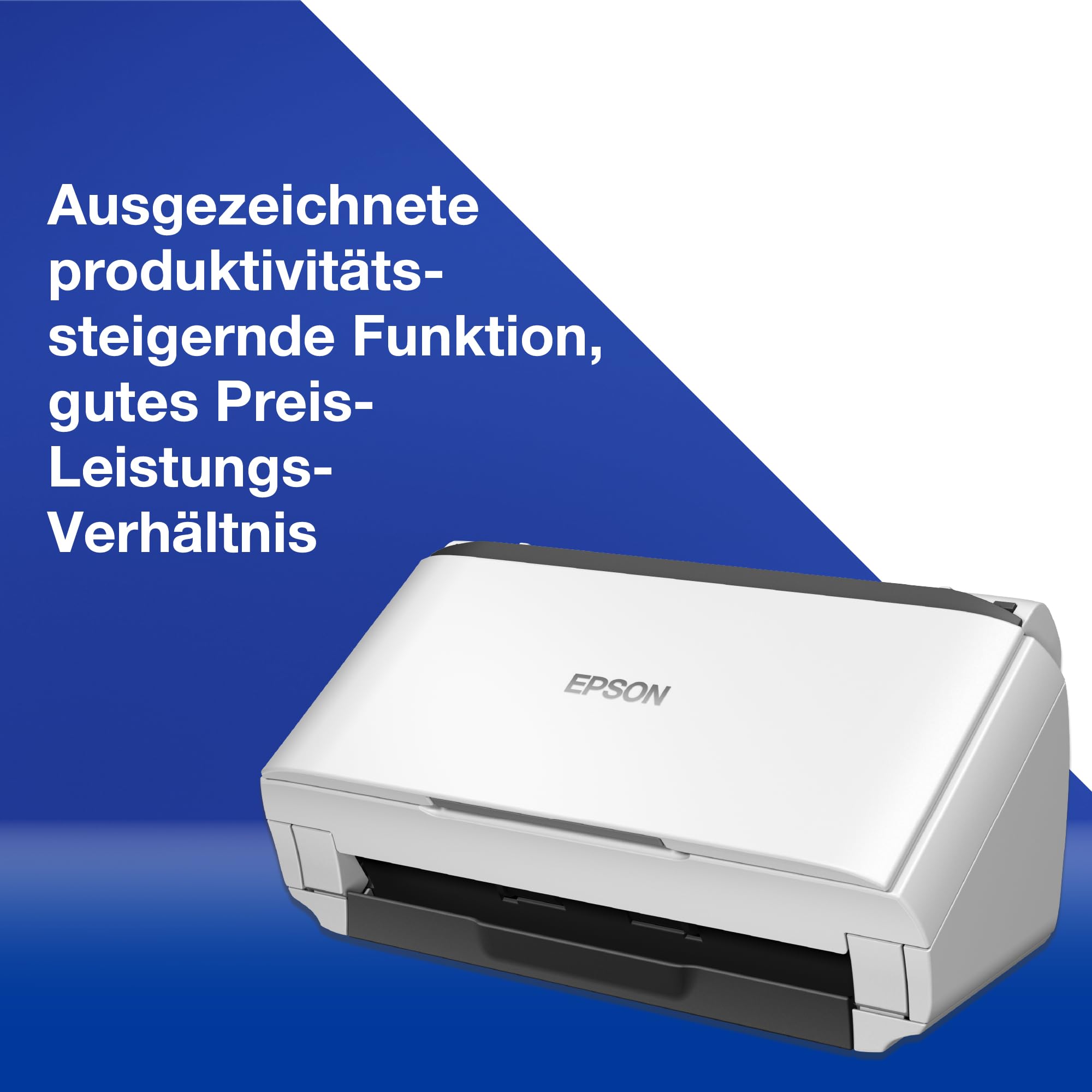 Workforce DS-410: Kompakter A4 Business-Scanner mit Blattzufuhr, automatischem Dokumenteneinzug für 50 Blatt und Epson Document Capture Pro-Software