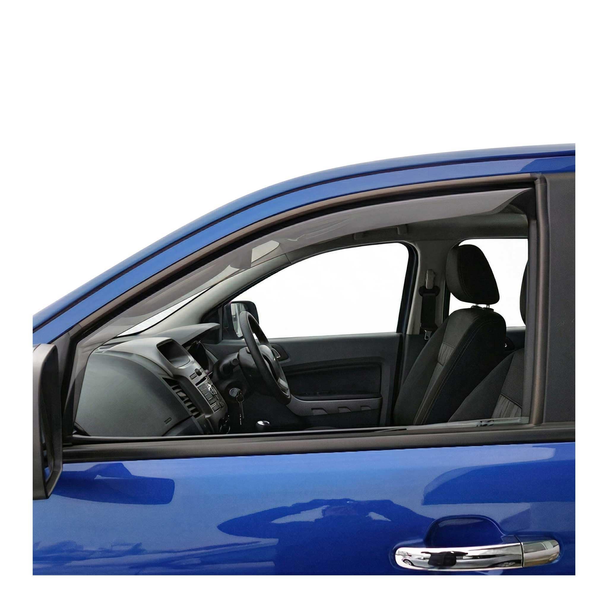 Windabweiser Regenabweiser kompatibel mit Ford Ranger 2006-2012 Dunkel Acryl 2tlg