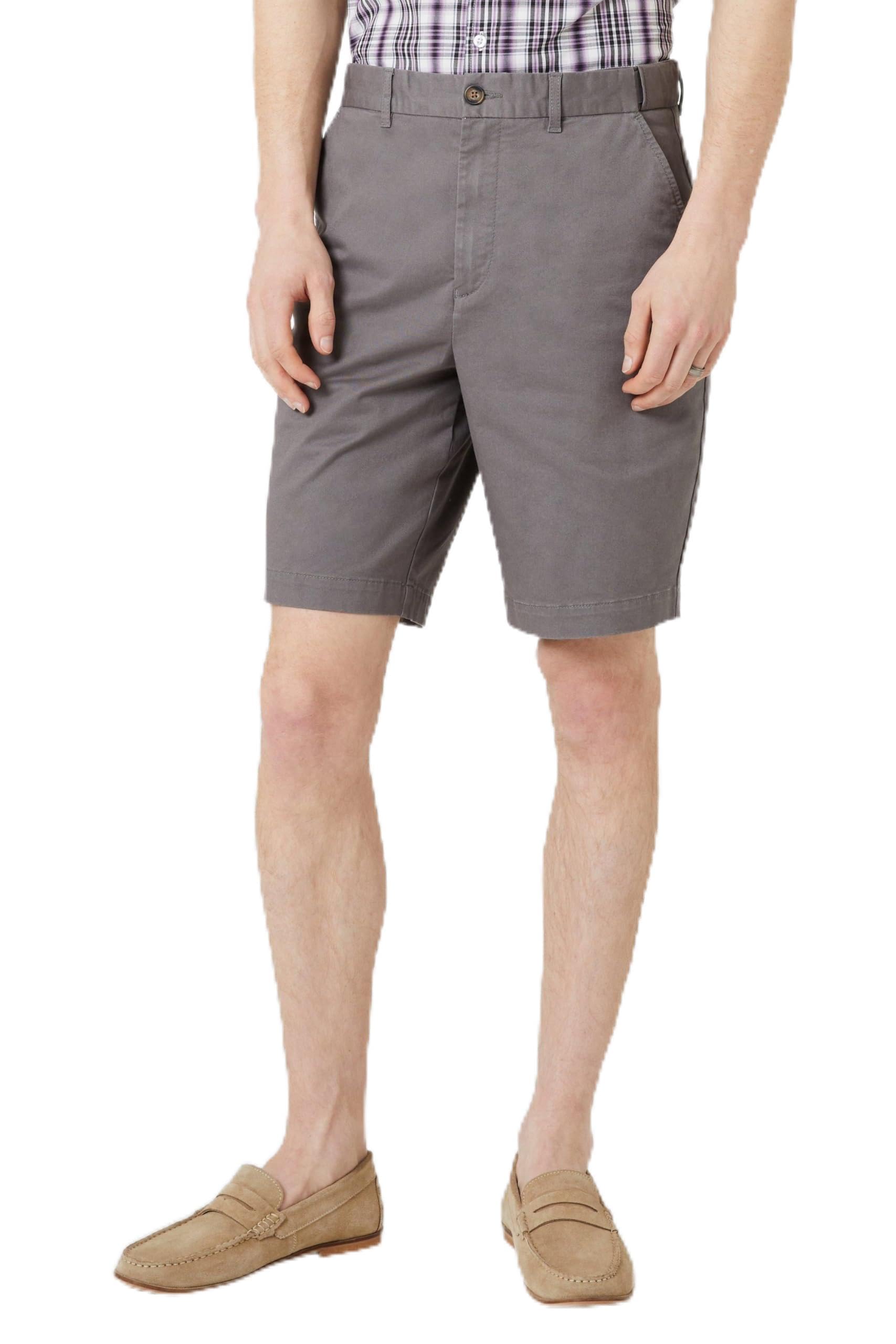 Maine Premium Chino Short, 40, Grey