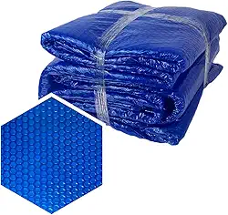 Capa Lona Térmica Para Piscina 7 x 3,5m Proteção Uv 300 Micras Azul Induplas