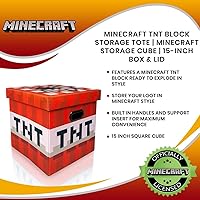 Vista 7 de MINECRAFT TNT - Cubo de almacenamiento organizador de bloques Bloque TNT de cubos de almacenamiento Cubos de organización Cubo cuadrado de 15