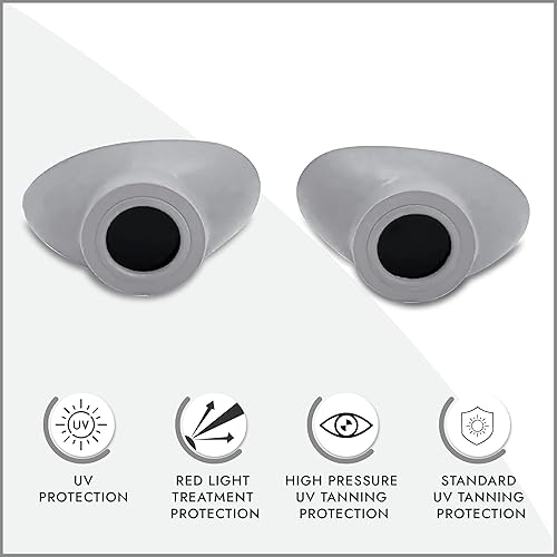 Vista 9 de Super Sunnies Protección ocular UV Slim Flex, compatible con la FDA, gafas de bronceado individuales