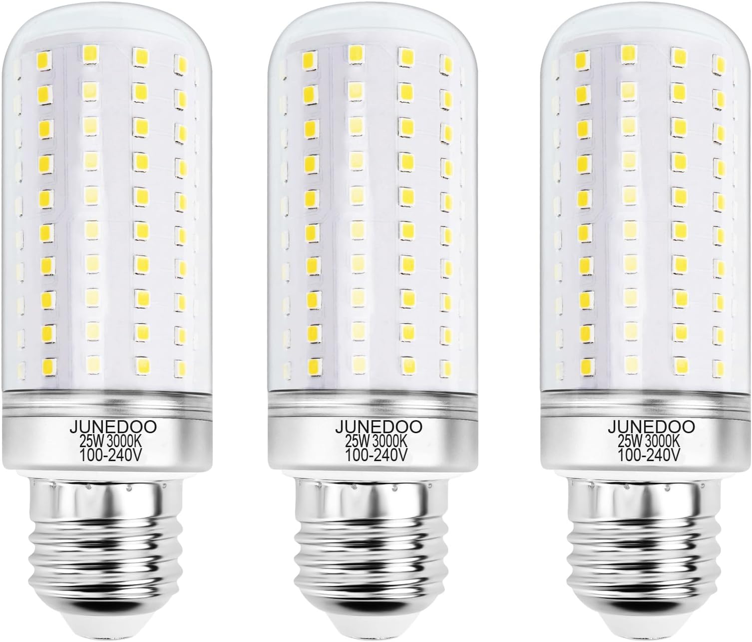 E26 LED Light Bulbs 25W, 3000K Warm White,Edison Screw Bulbs,200W Incandescent Bulbs Equivalent,2800Lm,Non Dimmable,Pack of 3