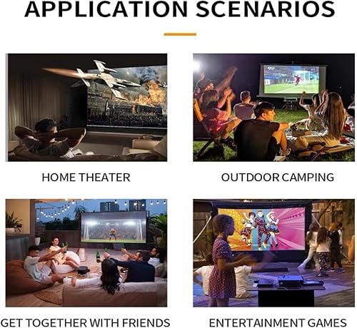 Miniatura 9 de Mini proyector proyector 1080 p HD mini proyector de niño negro blanco proyector para videos proyectores