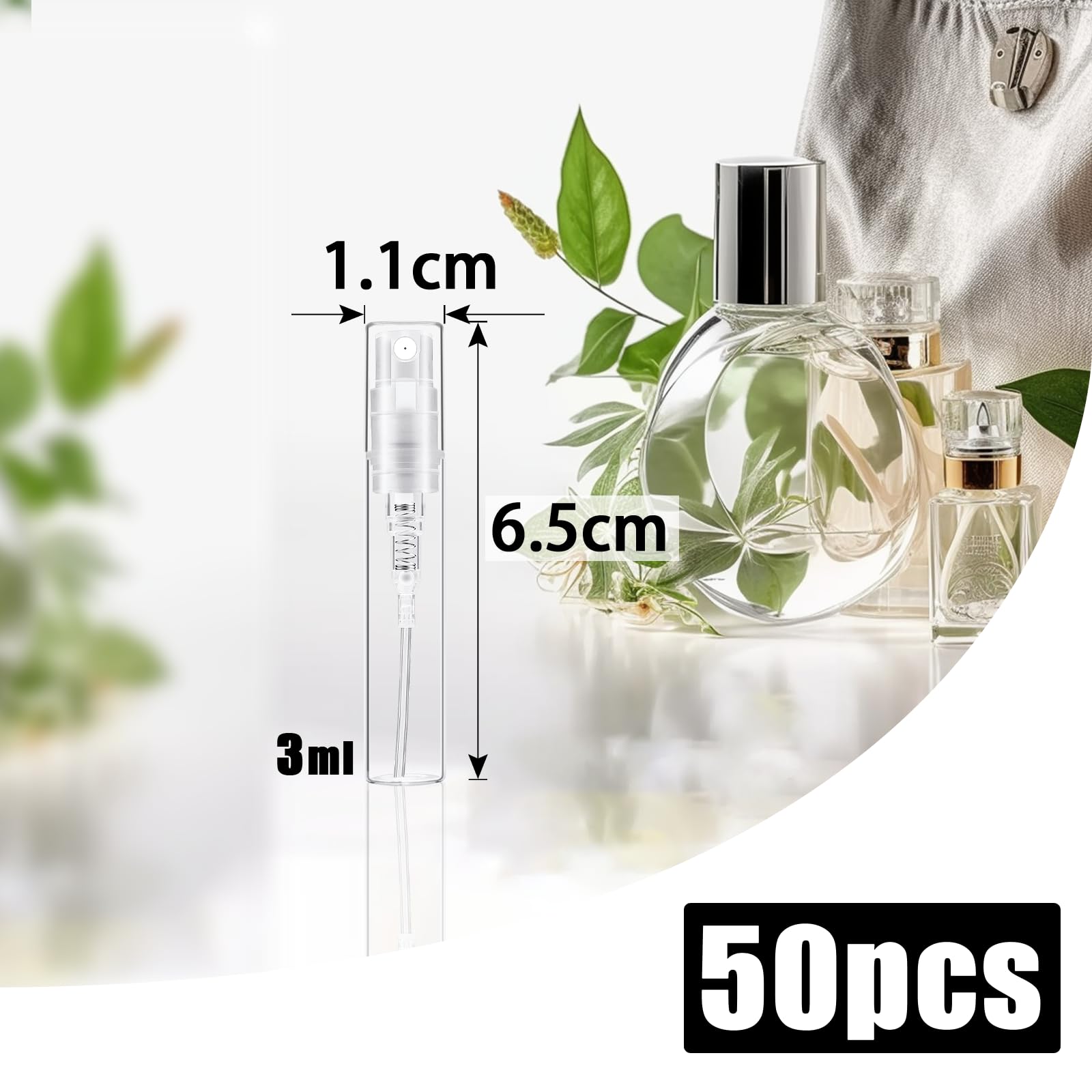 6x 50 Ml Sprühflaschen Mit Trichter – BPA-frei, Nachfüllbar & Perfekt Für Reise & Kosmetik