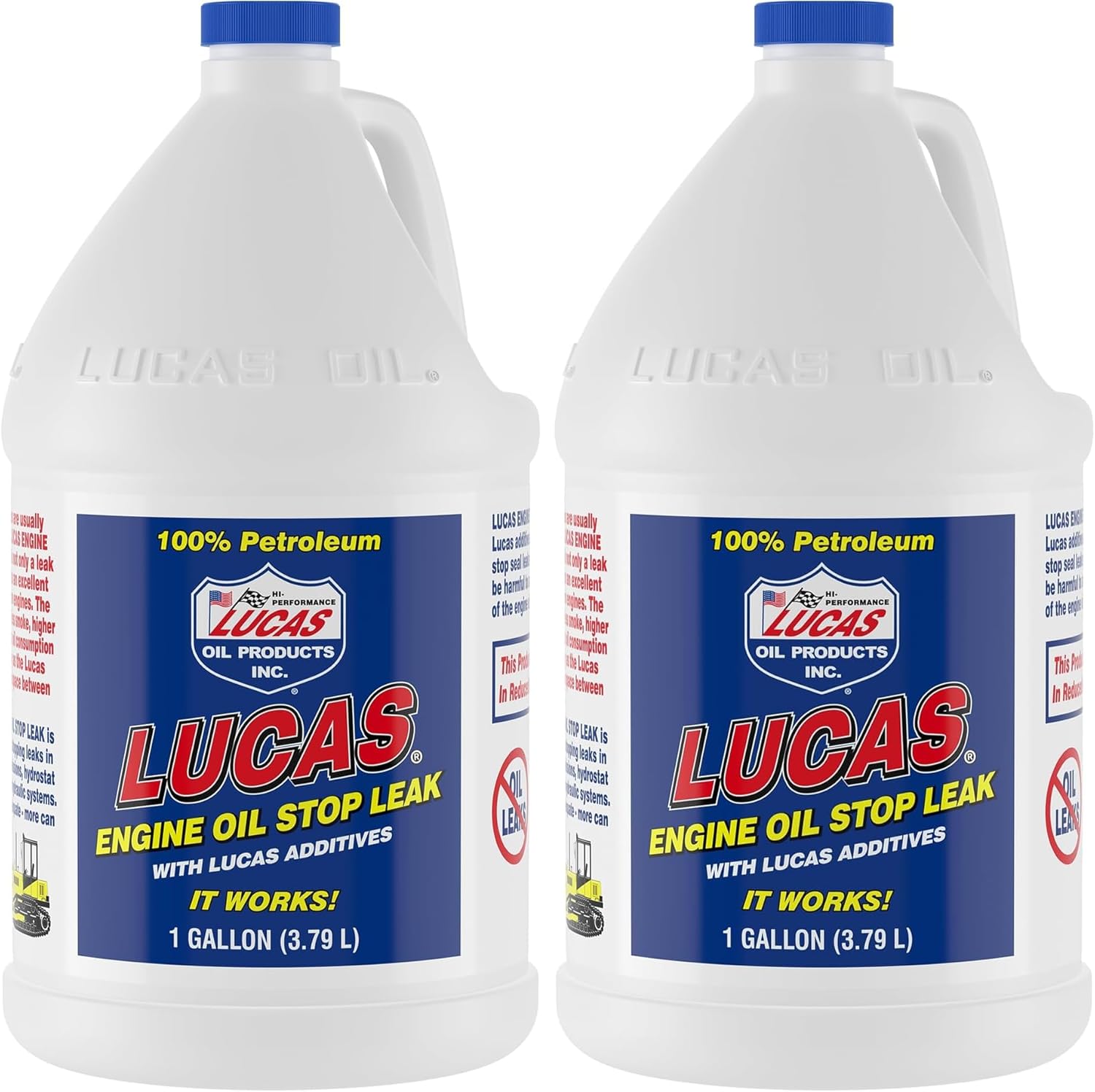 Lucas Oil 10279 Engine Oil Stop Leak - 1 Gallon (Pack of 2)