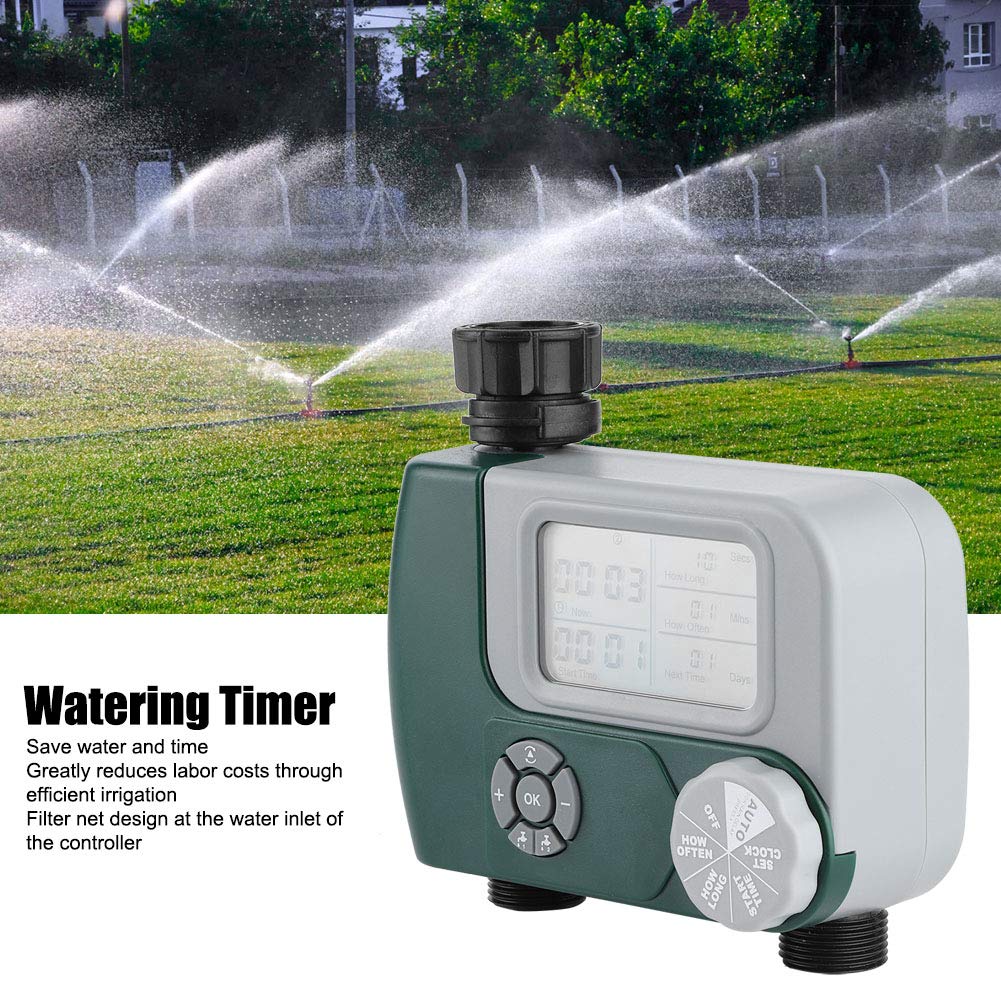 Timer a doppia uscita, Controller del sistema di irrigazione Controller di irrigazione intelligente con ampio display