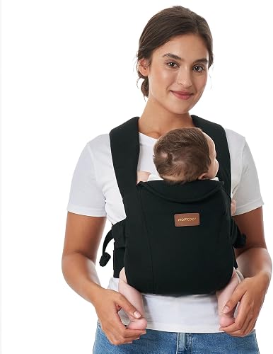 Momcozy Portabebés para Recién Nacidos desde el Nacimiento, con Soporte para Cuello, Ergonómico, Ligero y Seguro, 3-11 kg, CB002 Mochila portabebé