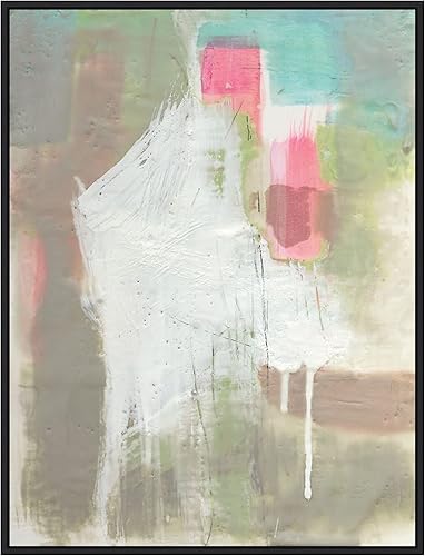 Amanti Art Lienzo enmarcado para pared, 30 x 23 pulgadas, diseño retro Splash II de Jennifer Goldberger, lienzo enmarcado para pared, obras de arte