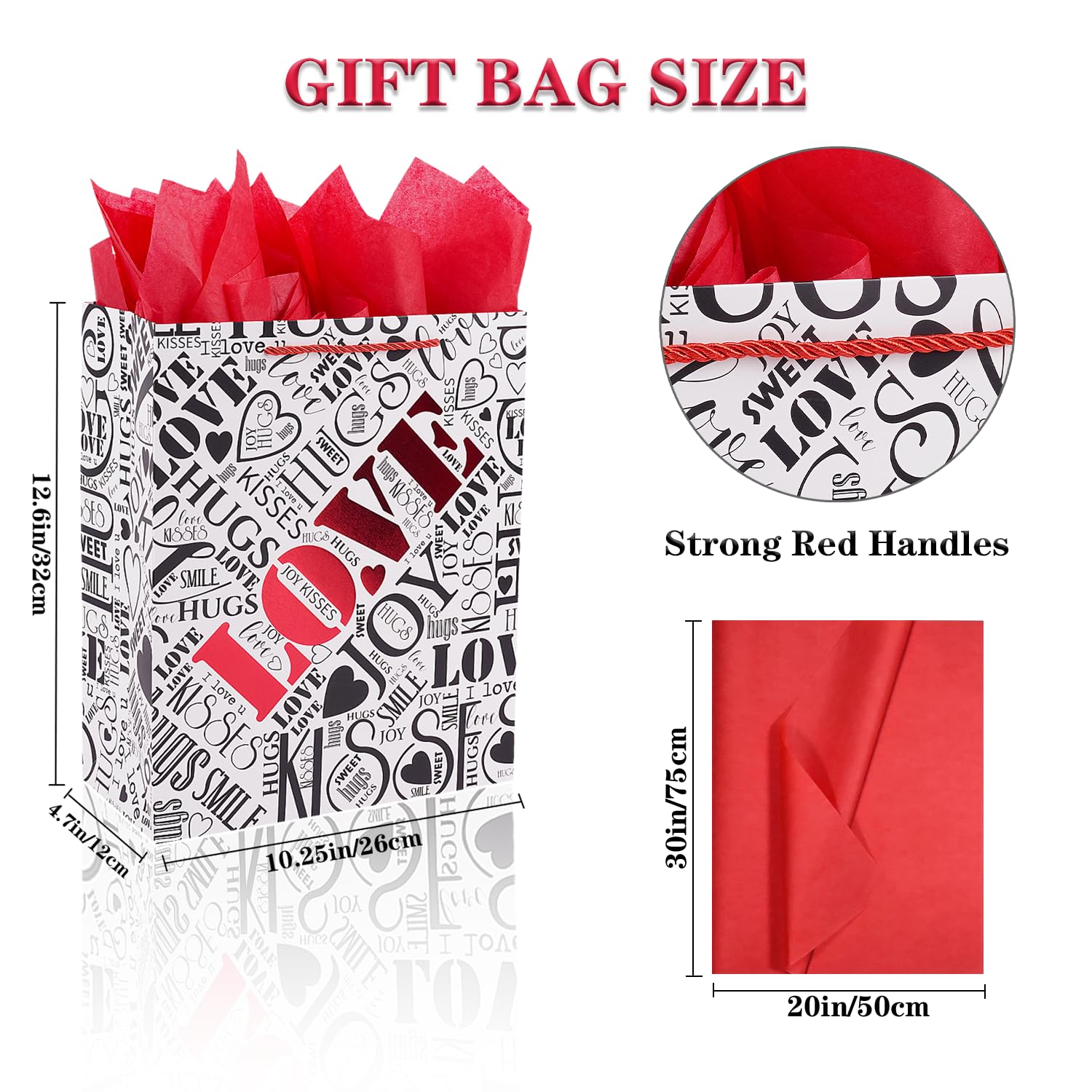 Elephant-package Große Geschenktüte – 32 Cm, Mit Karte & Seidenpapier, Perfekt Für Valentinstag